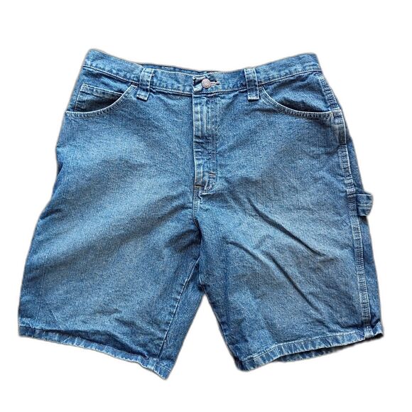Wrangler Carpenter Jean Shorts Jorts Y2K Men's 34x10 - Picture 1 of 5
